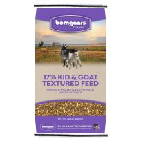 Bomgaars Feeds 17% Kid & Goat Textured Feed, 81920, 40 LB Bag