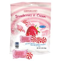 Scripture Creamer Candies, Strawberries & Cream, 104465, 5.5 OZ