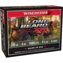Winchester Long Beard XR 20 Gauge Shotshells, 3", #6 Shot, 10-Rounds, STLB2036