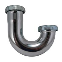 PlumbPak® Brass J-Bend, 1-1/2 IN, PP152CP, Chrome Plated