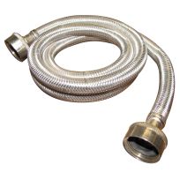 PlumbPak® Stainless Steel Washing Machine Hose, 3/4 IN FHT x 3/4 IN FHT x 60 IN, PP23832