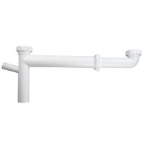 PlumbPak® Plastic Double Bowl Sink Adjustable End Outlet Waste, 1-1/2 IN, PP919W, White
