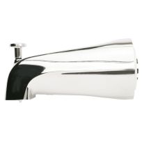 PlumbPak® Chrome Bath Tub Spout with Diverter, 3/4 IN x 1/2 IN Face Bushing, PP825-37, Chrome