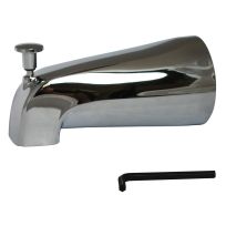 PlumbPak® Brushed Nickel Bath Tub Spout with Slide Connection, PP825-38