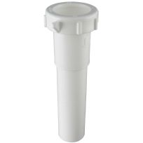 PlumbPak® Plastic Extension Tube, 1-1/4 IN x 6 IN, PP944W, White
