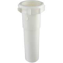 PlumbPak® Plastic Extension Tube Inlet, 1-1/2 IN x 6 IN, PP55-2W, White