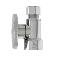 PlumbPak® Quarter Turn Straight Valve, 1/2 IN FIP x 3/8 IN O.D., PP53PCLF
