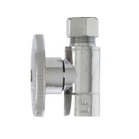 PlumbPak® Quarter Turn Straight Valve, 3/8 IN FIP x 3/8 IN O.D., PP52PCLF