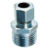PlumbPak® Straight Connector, 1/2 IN MIP x 3/8 IN O.D., PP74PCLF