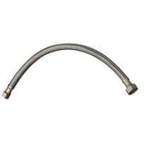 PlumbPak® Stainless Steel Faucet Supply Line, 3/8 IN O.D. x 1/2 IN FIP x 12 IN, PP23801LF