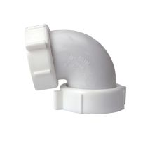 PlumbPak® Plastic 90° Outlet Elbow, 1-1/2 IN IPS, PP66-10W, White