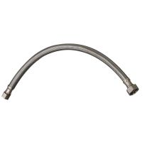 PlumbPak® Stainless Steel Faucet Supply Line, 3/8 IN O.D. x 1/2 IN FIP x 20 IN, PP23803
