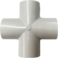 PVC Pipe Cross, Schedule 40, 1/2 IN, 435469