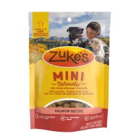 Zuke's® Mini Naturals Soft And Chewy Dog Treats, Natural Treat Bites With Salmon Recipe, 625-025-15, 16 OZ Pouch