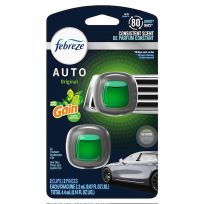 Febreze Vent Clip Auto Gain Original, 2-Pack, TOPG506908, Green / Blue