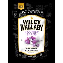 Wiley Wallaby Black Licorice Beans, 120078, 7.05 OZ Bag