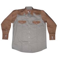 Forge Men's Long Sleeve Two Tone Work Shirt