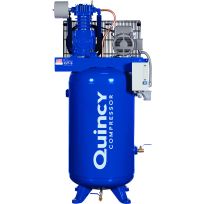 Quincy 2 Stage Vertical Air Compressor, 5 HP, 18.0 CFM, 451CS80VCB, 80 Gallon
