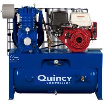 Quincy Heavy Duty Service Truck Horizontal Air Compressor, 7.5 HP, 24.6 CFM, G513H30HCE, 30 Gallon