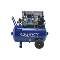 Quincy Single Stage Horizontal Portable Air Compressor, 2 HP, 7.0 CFM, Q12124HP, 24 Gallon