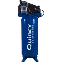 Quincy Single Stage Vertical Air Compressor, 3.5 HP, 12.4 CFM, Q13160VQ, 60 Gallon