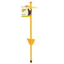 GUARDIAN GEAR® Dome Tie-Out Stakes, A01310, Yellow, 21 IN