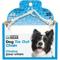 GUARDIAN GEAR® Large Twist Chain Tie-Outs, 43720, Stainless Steel, 20 FT