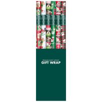 Papercraft Pets Holiday Theme Gift Wrap, IG164989, Assorted, 35 SQ FT