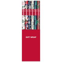 Papercraft Traditional Holiday Theme Gift Wrap, IG164978, Assorted, 20 SQ FT