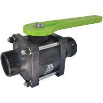 GreenLeaf Ball Valve, Full Port, 2 IN MPT x 2 IN Male Adapter, VFMT204FP