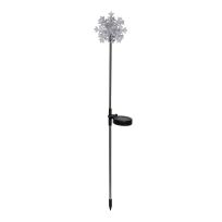 Alpine Solar Snowflake Garden Stake, SLC131BB-9, White
