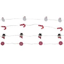 Alpine Christmas Icon LED String Lights, COR240ABB-TM, Multi