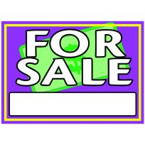 Hillman "For Sale" Plastic Sign, 10 IN X 14 IN, 842108
