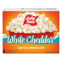Jolly Time Microwave Popcorn, White Cheddar, 6-Pack, 734, 3 OZ