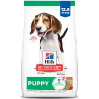 Hill's Science Diet Puppy, Lamb Meal & Brown Rice Recipe Dry Dog Food, 607742, 12.5 LB Bag