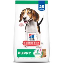 Hill's Science Diet Puppy, Lamb Meal & Brown Rice Recipe Dry Dog Food, 607743, 25 LB Bag