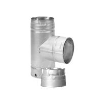 Duravent™ PelletVent® Multi-Fuel Tee with Cleanout Cap, 3 IN Diameter, 3PVL-T