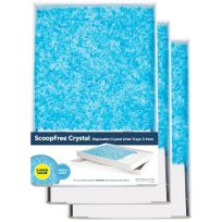 PetSafe® ScoopFree® Crystal Disposable Cat Litter Tray, Fresh Scent, 3-Pack, PAC00-14231, Blue / White