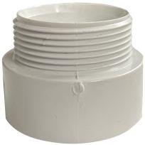 PVC Male Pipe Adapter, 1-1/2 MPT x 1-1/2 Hub, 192871