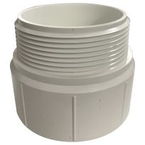 PVC Male Pipe Adapter, 3 IN Hub x 3 IN MPT, 192873