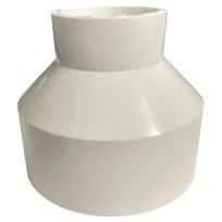 PVC Reducer Coupling, Schedule 40, 3 IN Hub x 1-1/2 Hub, 193023