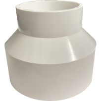 PVC Reducer Coupling, Schedule 40, 3 IN Hub x 2 Hub, 193024