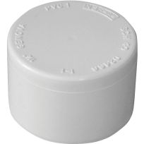 PVC Pipe Cap, Schedule 40, 2 IN Slip, 435412