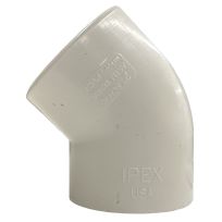 PVC 45 Degree Pipe Elbow, 2 IN Slip x Slip, 435486