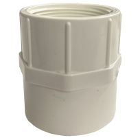 PVC Female Pipe Adapter, Schedule 40, 1-1/2 IN Slip x 1-1/2 IN FPT, 435563