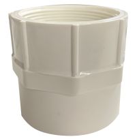 PVC Female Pipe Adapter, Schedule 40, 2 IN Slip x 2 IN FPT, 435564