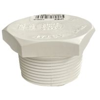 PVC Pipe Plug, Schedule 40, 1-1/2 IN MPT, 435626