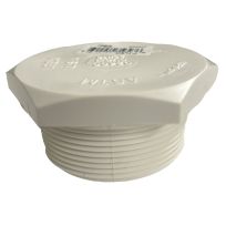 PVC Pipe Plug, Schedule 40, 2 IN MPT, 435627