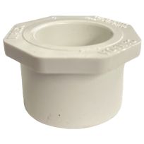 PVC Reducer Bushing, Schedule 40, 1-1/2 IN Spigot x 1 IN Slip, 435655