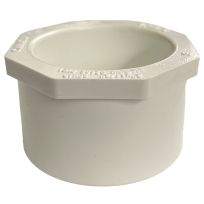 PVC Reducer Pipe Bushing, Schedule 40, 2 IN Spigot x 1-1/2 IN Slip, 435661